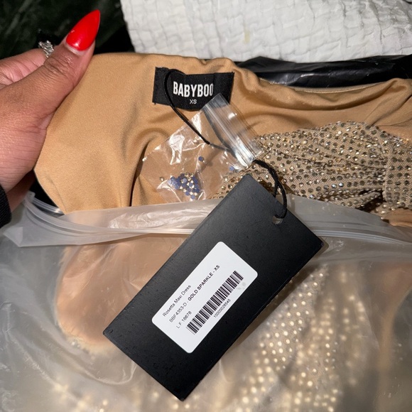 Sparkling Gold Maxi Dress - Picture 3 of 5